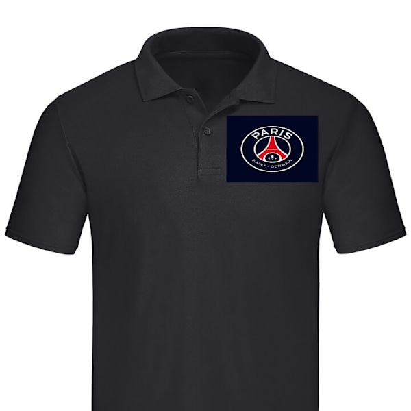 Pikeepaita Aikuisille | Tyylikäs Pikeepaita Paris Saint-Germa Musta XX-Large