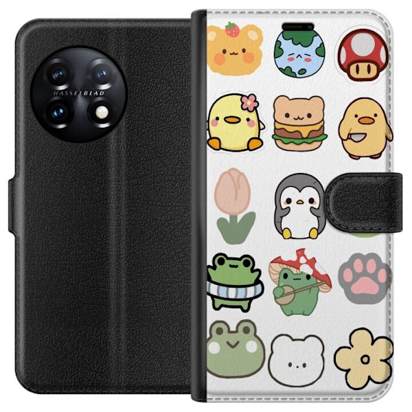 OnePlus 11R Tegnebogsetui Kawaii Friends