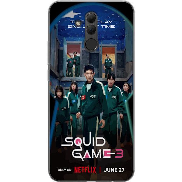 Huawei Mate 20 lite Genomskinligt Skal Squid Game Säsong 3 Seriefigurer Populärt TV Serie Motiv Ikoner Spänning Drama Asiatisk Design Trend