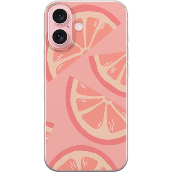 Apple iPhone 16 Gennemsigtig cover Pink Citronade