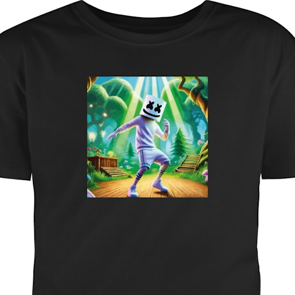 T-shirt til Voksen | Klassisk Voksen T-shirt Fortnite sort M