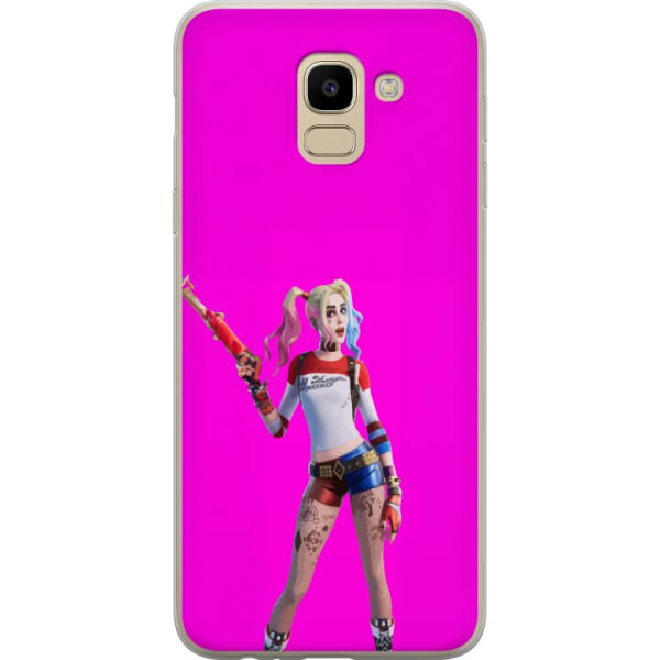 Samsung Galaxy J6 Gennemsigtig cover Fortnite - Harley Quinn