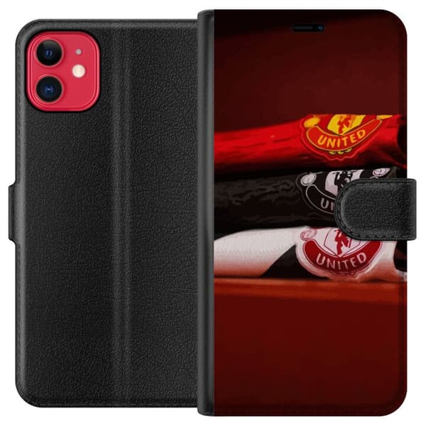 Kompatibel Tegnebogsetui til Apple iPhone 11 Manchester United