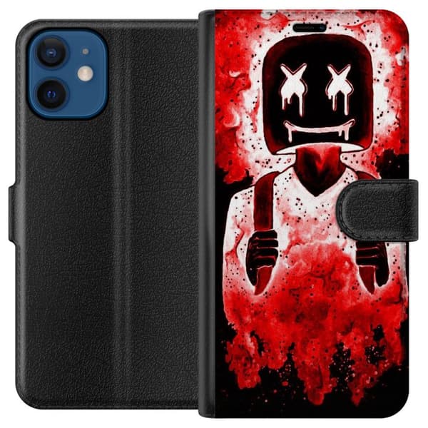 Kompatibel Tegnebogsetui til Apple iPhone 12 mini Fortnite Marshmello