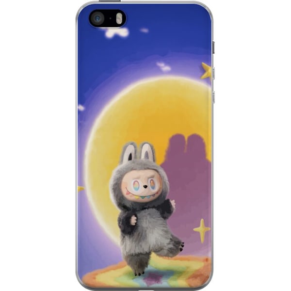 Apple iPhone 5s Läpinäkyvä kuori Labubu Neon Pop - Neonvär