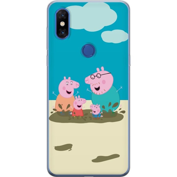 Xiaomi Mi Mix 3 Läpinäkyvä kuori Greta Possu Perhe Jori Mutapuro Lasten Kuva Sarja Suosittu Lasten Hahmo Ilo