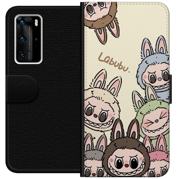 Huawei P40 Pro Lommeboketui Labubu Pastel Collection