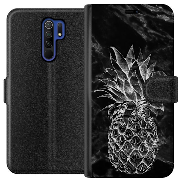Xiaomi Redmi 9 Lompakkokotelo Marmorinananas