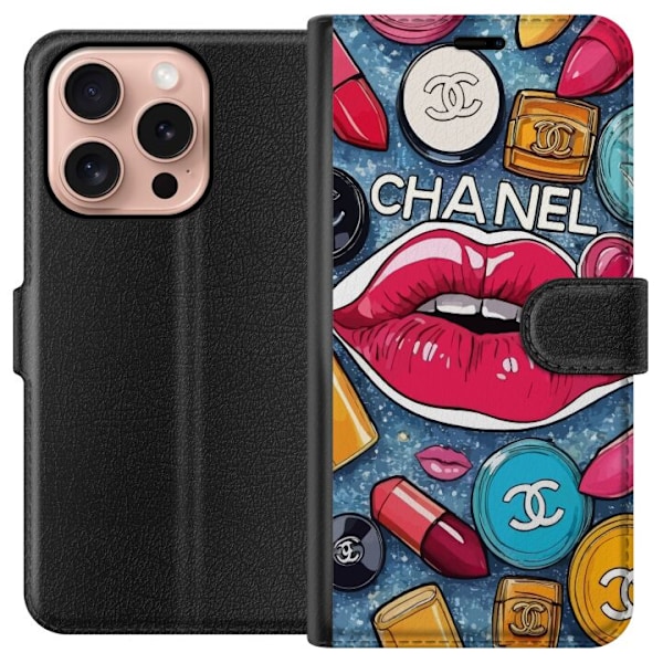 Apple iPhone 16 Pro Plånboksfodral Chanel Lips