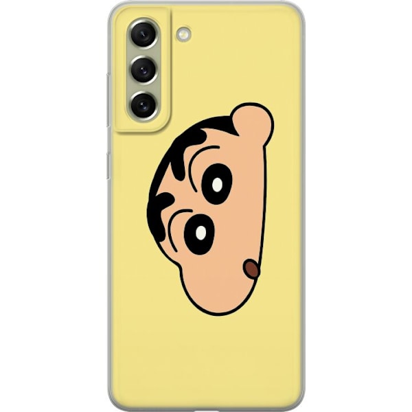 Samsung Galaxy S21 FE 5G Gennemsigtig cover Peeking Shinchan