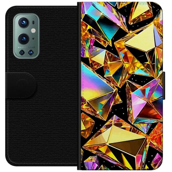 Yhteensopiva Lompakkokotelo OnePlus 9 Pro 3D Kulta