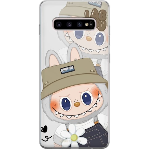 Samsung Galaxy S10+ Läpinäkyvä kuori Labubu Minimal Mood -