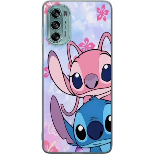 Motorola Moto G62 5G Läpinäkyvä kuori Stitch & Angel
