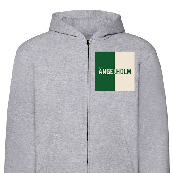 Zip-Hoodie | Hættetrøje med Lynlås til Voksne Ängelholm grå S