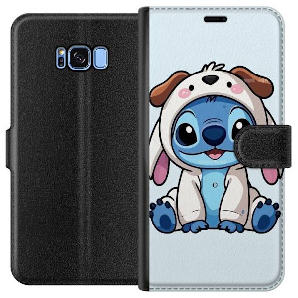 Samsung Galaxy S8 Tegnebogsetui Stitch Hundekostume Lilo & Stitch Disney Sjovt Design Blå Udlænding Tegneseriekarakter Populær Børne Disney Film