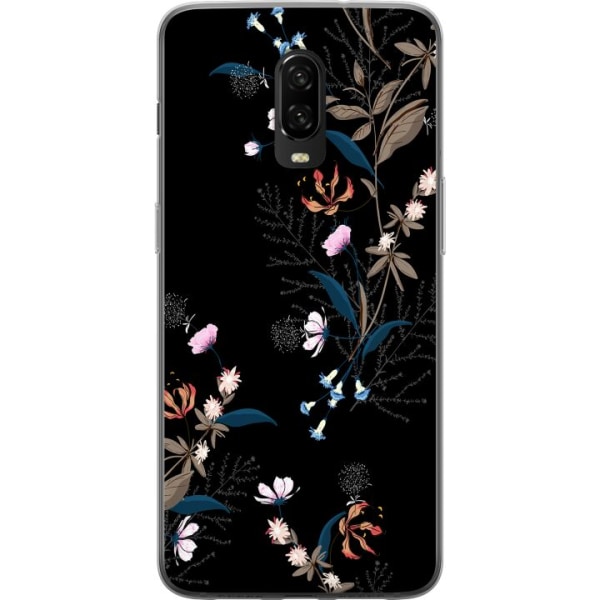 OnePlus 6T Cover / Mobilcover - Blomster
