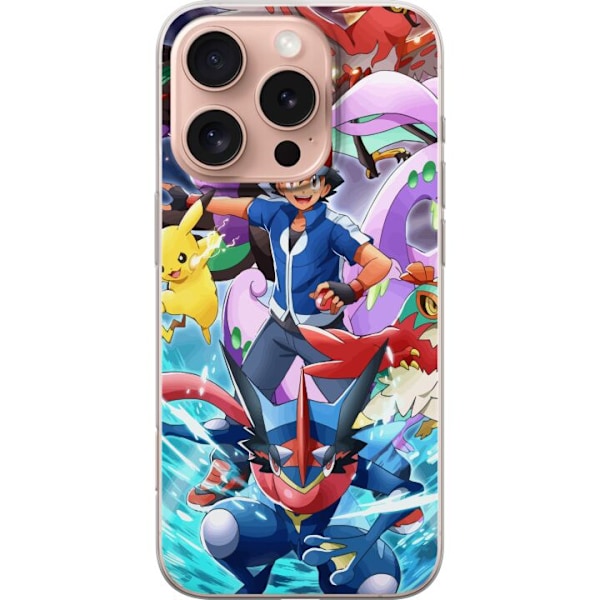 Apple iPhone 16 Pro Gennemsigtig cover Pokemon