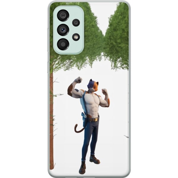 Samsung Galaxy A73 5G Gennemsigtig cover Fortnite - Meowscles