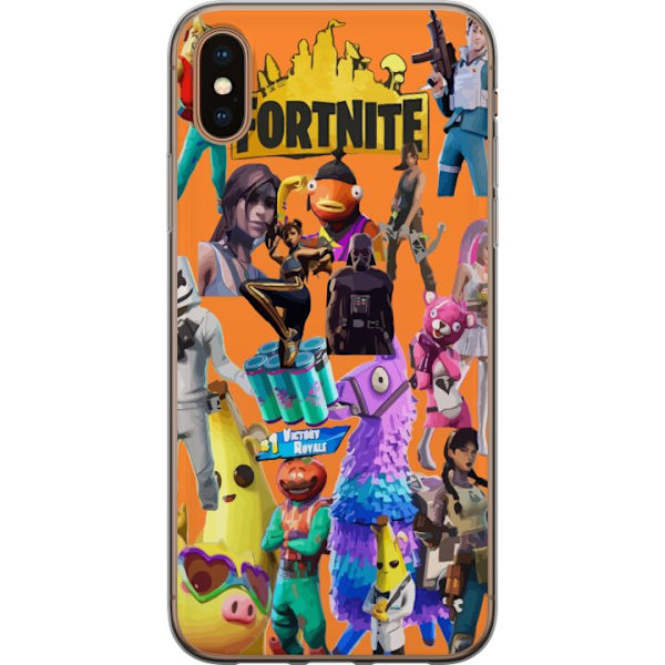 Apple iPhone XS Max Läpinäkyvä kuori Fortnite