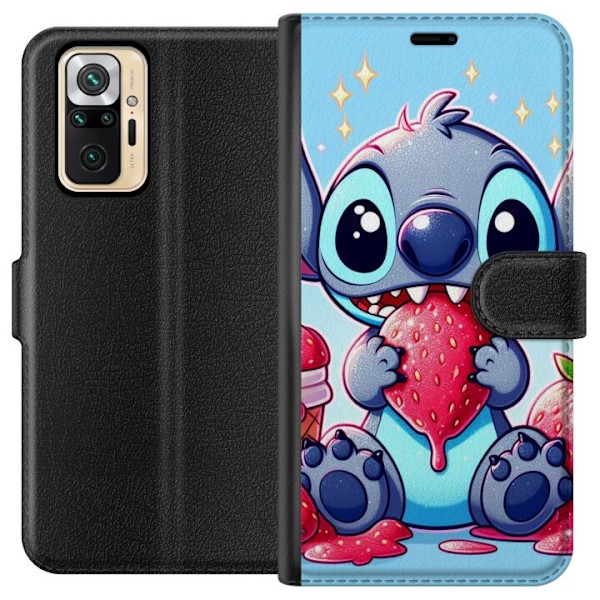 Xiaomi Redmi Note 10 Pro Tegnebogsetui Strawberry Stitch