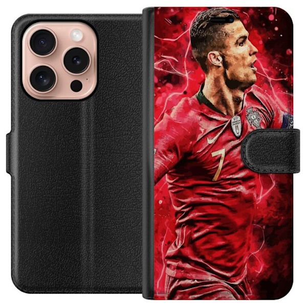 Apple iPhone 16 Pro Lompakkokotelo Cristiano Ronaldo