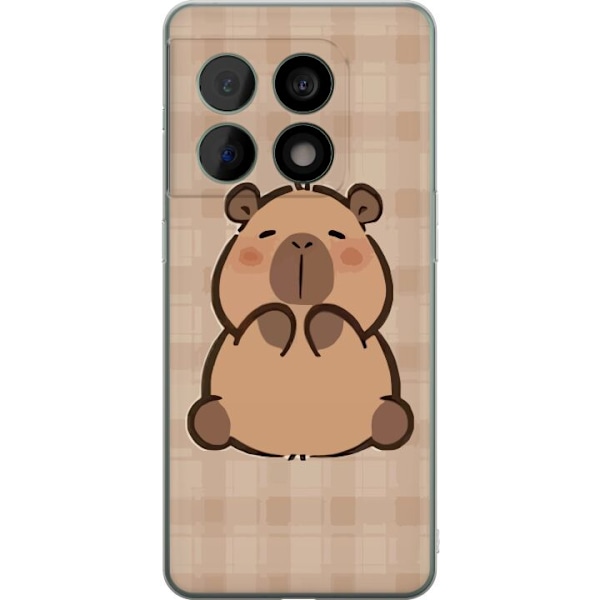 OnePlus 10 Pro Läpinäkyvä kuori Mobilskal kawaii capybara flera figurer japansk stil