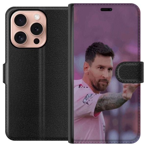 Apple iPhone 16 Pro Lompakkokotelo Messi