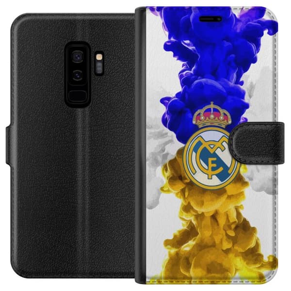 Kompatibel Tegnebogsetui til Samsung Galaxy S9+ Real Madrid Farver