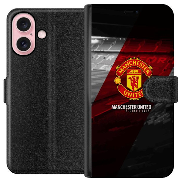 Apple iPhone 16 Lompakkokotelo Manchester United