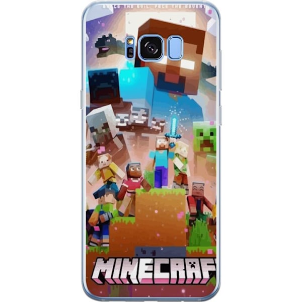 Samsung Galaxy S8+ Läpinäkyvä kuori Minecraft