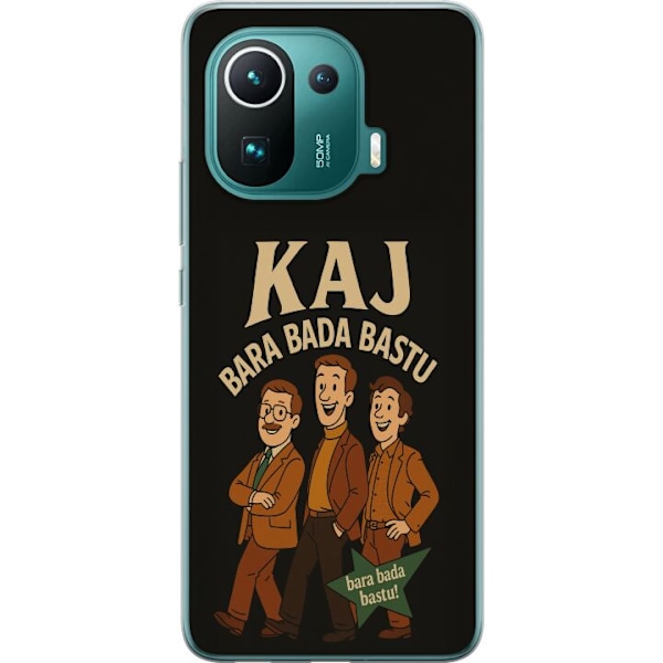 Xiaomi Mi 11 Pro Gjennomsiktig deksel Kaj Bara Bada Sauna Fest