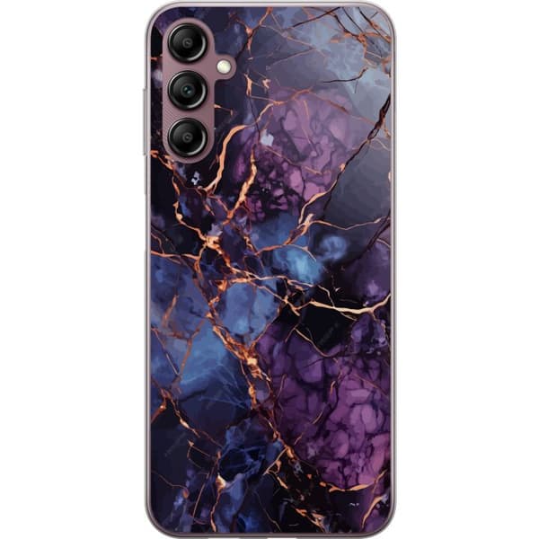 Kompatibelt Mobildeksel til Samsung Galaxy A14 5G Marmor Blå Lilla