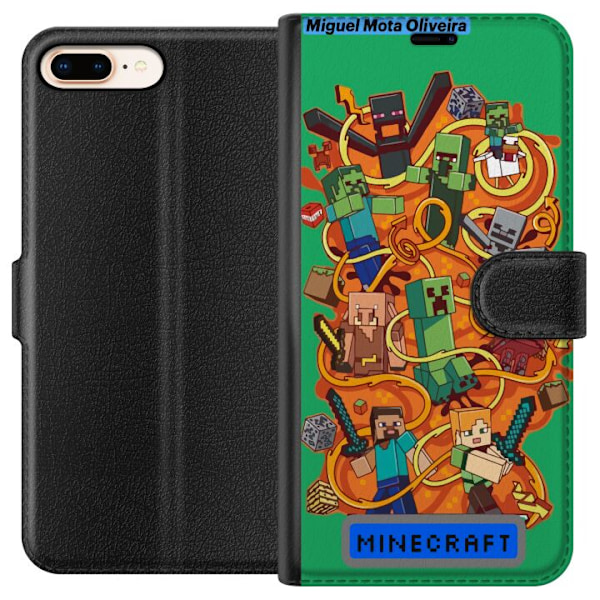 Apple iPhone 8 Plus Tegnebogsetui Minecraft