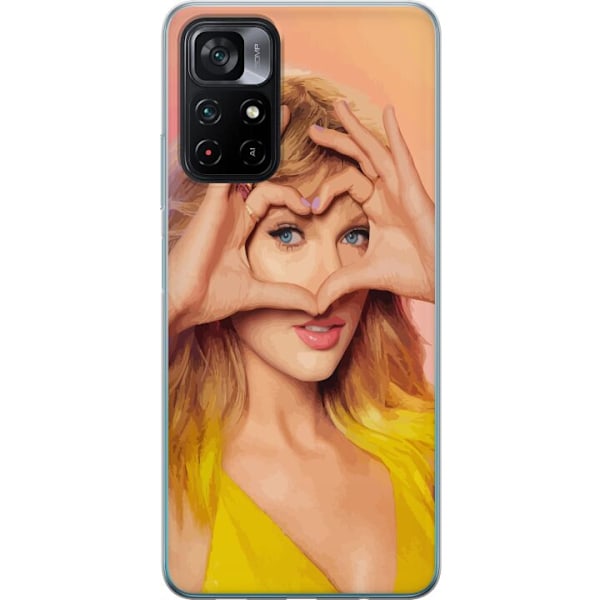 Xiaomi Poco M4 Pro 5G Gennemsigtig cover Taylor Swift