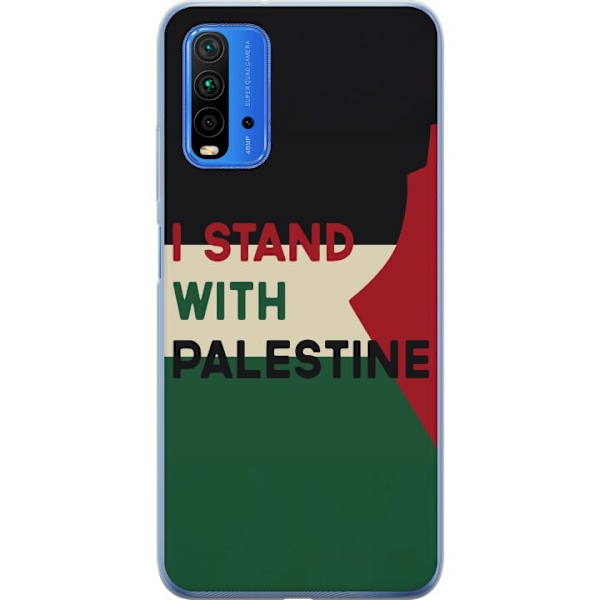 Xiaomi Redmi 9T Genomskinligt Skal Stand with Palestine – solidaritetsdesign med starkt budskap