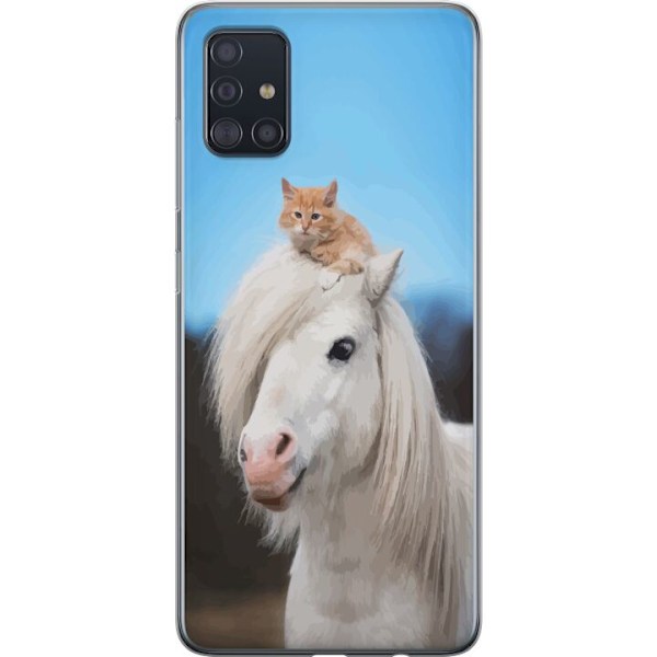 Samsung Galaxy A51 Genomskinligt Skal Vargar