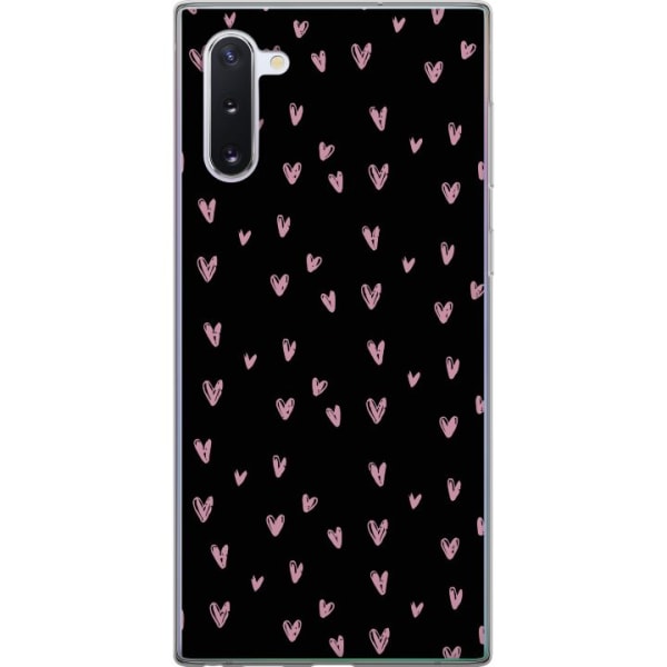 Samsung Galaxy Note10 Genomskinligt Skal Små Hjärtan