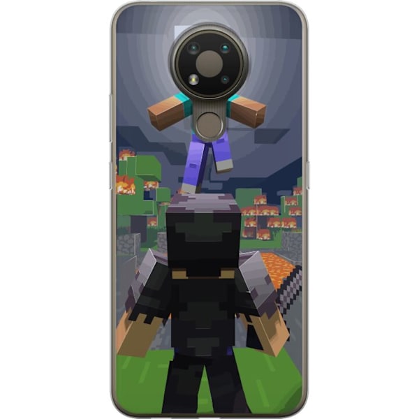 Nokia 3.4 Läpinäkyvä kuori Minecraft