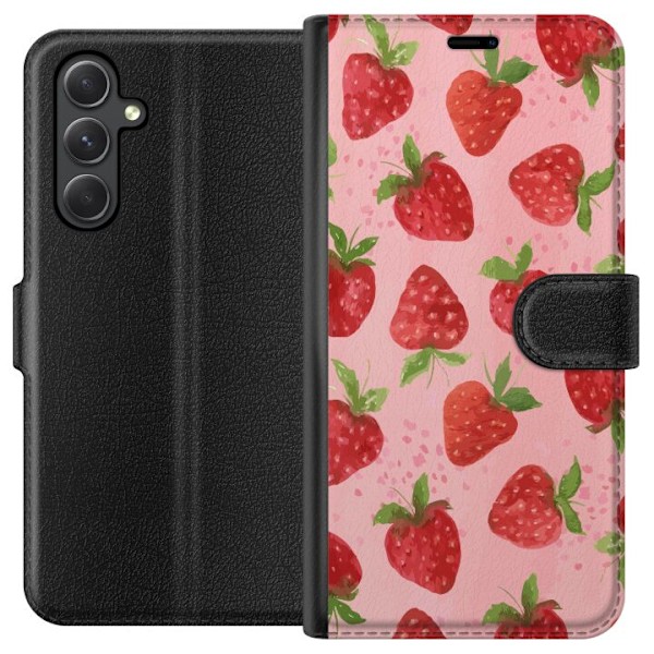 Samsung Galaxy A15 5G Lommeboketui Jordbærdrømmer - Retro-st