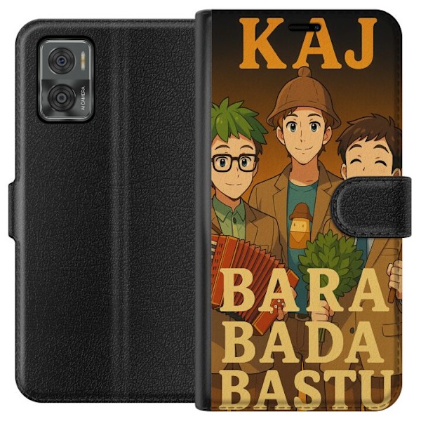 Motorola Moto E22i Plånboksfodral KAJ Bara bada bastu
