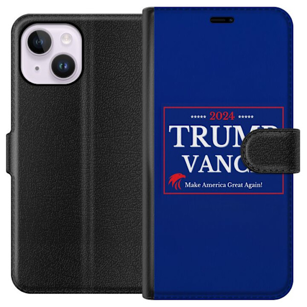 Apple iPhone 15 Plus Lompakkokotelo Trump | Vance 2024