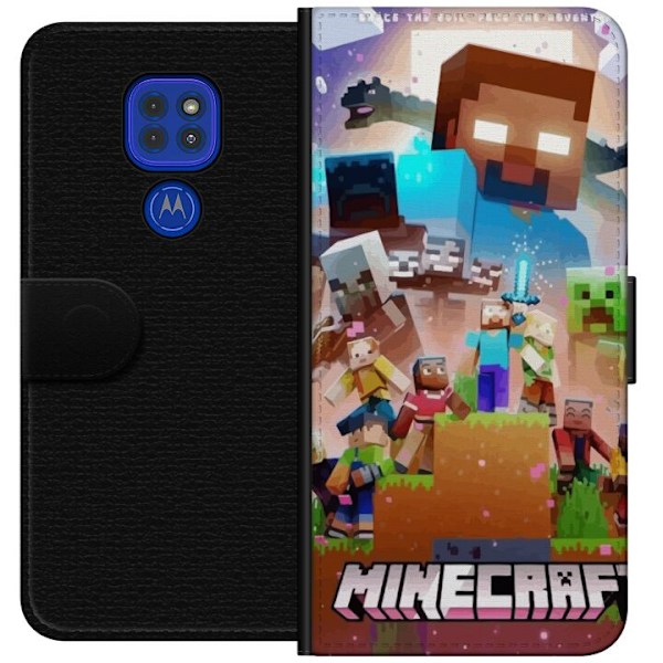 Motorola Moto G9 Play Lompakkokotelo Minecraft