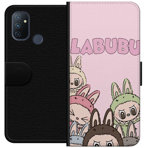 OnePlus Nord N100 Lommeboketui Labubu Pop Mart Karakterer Figurer Samleobjekt Populær Figurserie Design Pop Mart Leketøy Kunst Motiv