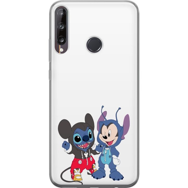 Huawei P40 lite E Gjennomsiktig deksel Stitch Mikke Mus