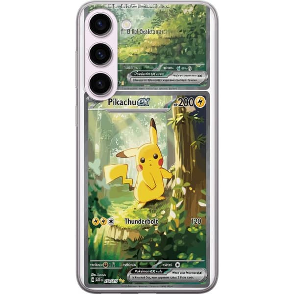Kompatibelt Mobildeksel til Samsung Galaxy S23+ Pikachu grønn