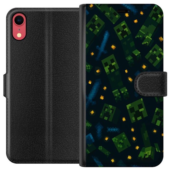 Apple iPhone XR Lompakkokotelo Minecraft Dungeons Mob