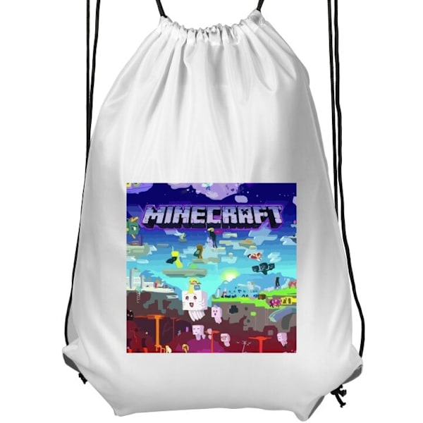 Gympapåse | Lätt Träningsväska för Vuxna Minecraft vit Vuxen