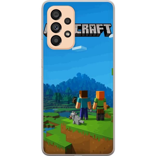 Kompatibelt Mobildeksel til Samsung Galaxy A53 5G Minecraft Key Art