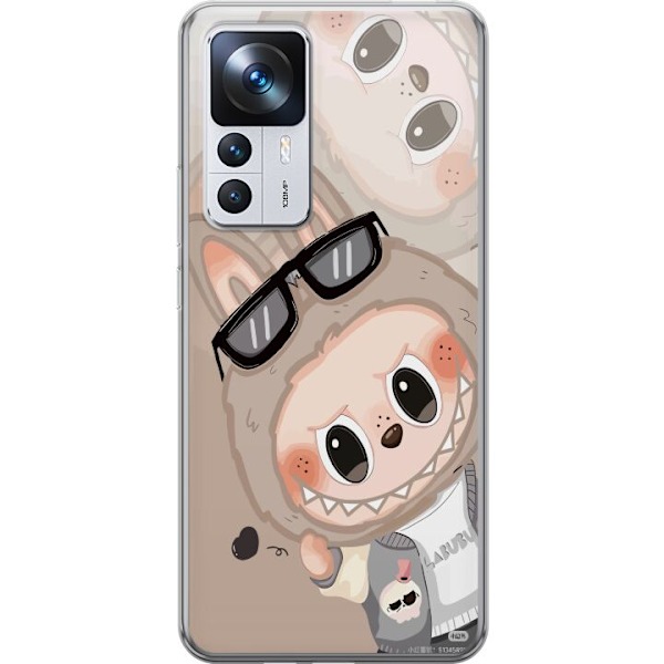 Xiaomi 12T Pro Läpinäkyvä kuori Labubu Rainbow Chaos