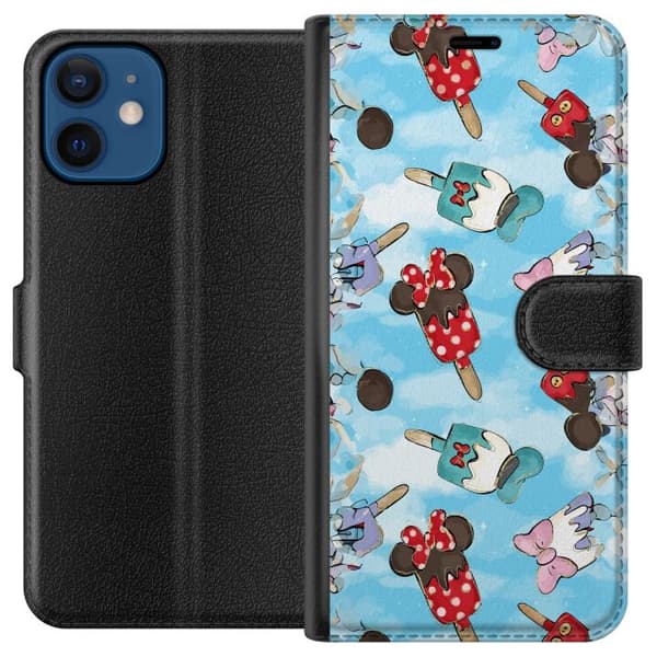 Kompatibelt Plånboksfodral till Apple iPhone 12 Tecknade glassfigurer blå